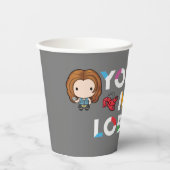 友だち™ |ロス&レイチェルロブスターチビ(小さくかわいく書いた感じ) 紙コップ (正面)