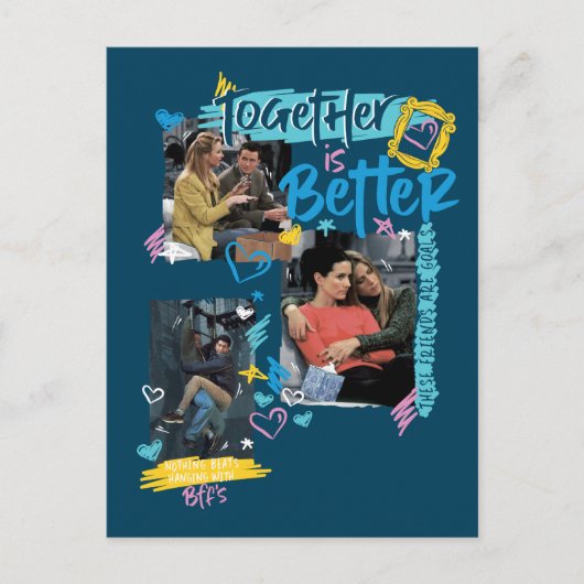 友だち™ |一緒に良い インビテーションポストカード (正面)