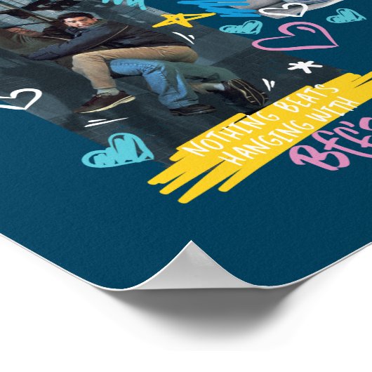 友だち™ |一緒に良い ポスター (角)