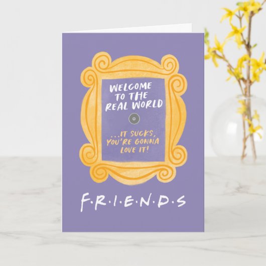 友だち™ |世界の引用文実在へようこそ カード (黄色い花)