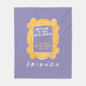 友だち™ |世界の引用文実在へようこそ フリースブランケット (正面)