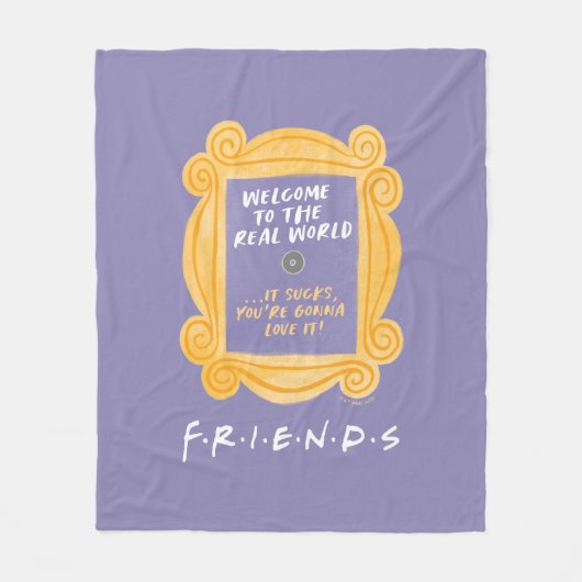 友だち™ |世界の引用文実在へようこそ フリースブランケット (正面)