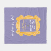 友だち™ |世界の引用文実在へようこそ フリースブランケット (正面(横))