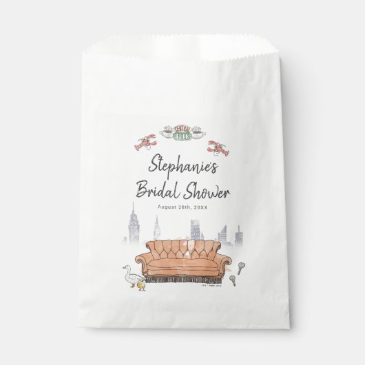 友だち™ |中央パークウォーターカラーブライダルシャワー フェイバーバッグ (正面)