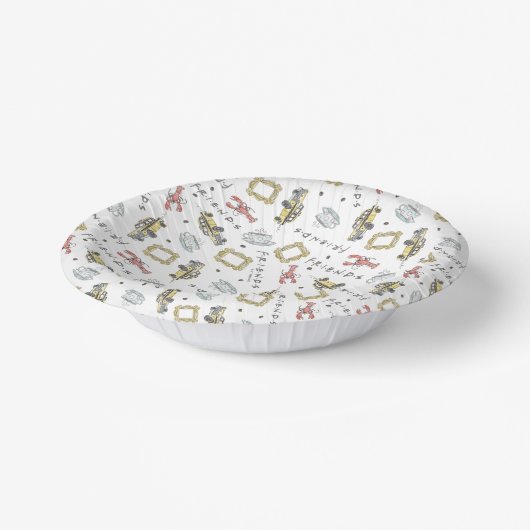 友だち™ |中央パークウォーターカラーブライダルシャワー ペーパーボウル (傾斜あり)