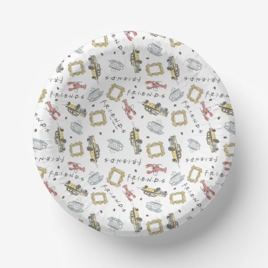 友だち™ |中央パークウォーターカラーブライダルシャワー ペーパーボウル (正面)