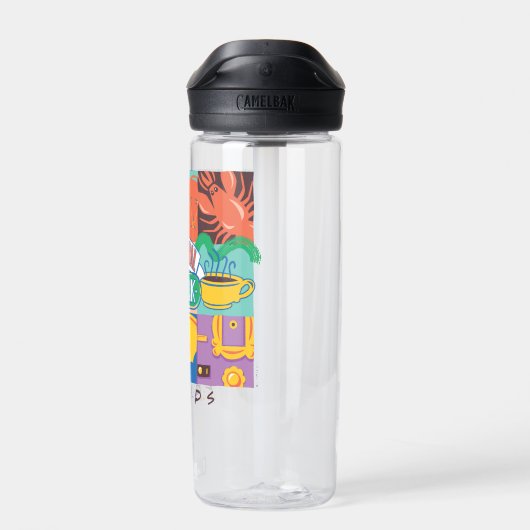友だち™ |中央パークグラフィック鮮やかス ウォーターボトル (背面)