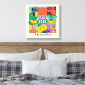 友だち™ |中央パークグラフィック鮮やかス キャンバスプリント (インサイチュ (寝室))