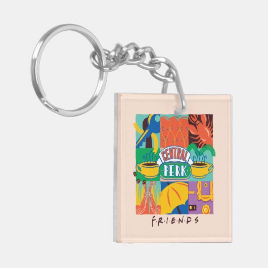 友だち™ |中央パークグラフィック鮮やかス キーホルダー (正面左)