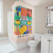 友だち™ |中央パークグラフィック鮮やかス シャワーカーテン (インサイチュ)