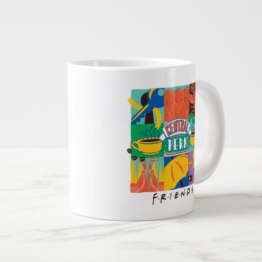 友だち™ |中央パークグラフィック鮮やかス ジャンボコーヒーマグカップ (正面右)