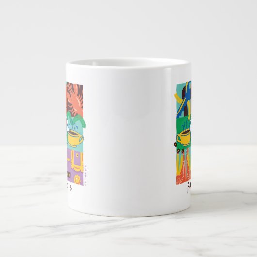 友だち™ |中央パークグラフィック鮮やかス ジャンボコーヒーマグカップ (正面)