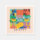 友だち™ |中央パークグラフィック鮮やかス スタンダードカクテルナプキン (正面)