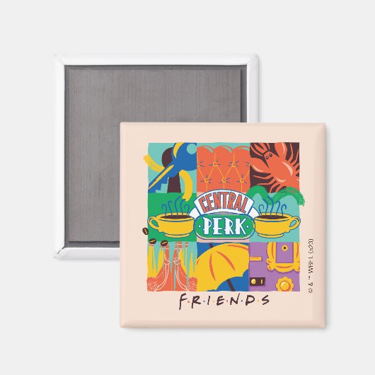 友だち™ |中央パークグラフィック鮮やかス マグネット (正面/裏面)