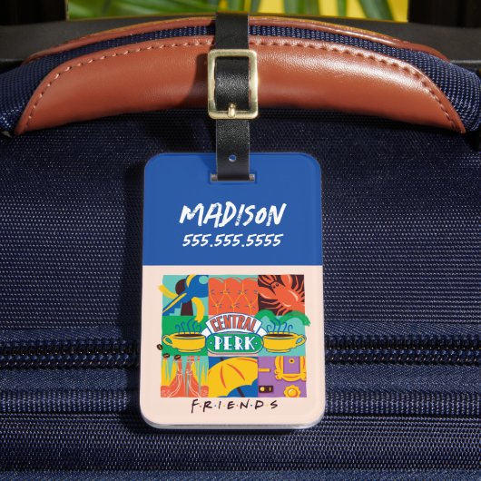 友だち™ |中央パークグラフィック鮮やかス ラゲッジタグ (正面インサイチュ2)