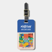 友だち™ |中央パークグラフィック鮮やかス ラゲッジタグ (正面縦)