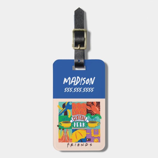 友だち™ |中央パークグラフィック鮮やかス ラゲッジタグ (正面縦)