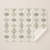 友だち™ |中央パークパタアーガイルーン シェルパブランケット (正面(横))