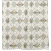 友だち™ |中央パークパタアーガイルーン シャワーカーテン (正面)