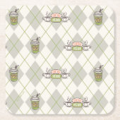 友だち™ |中央パークパタアーガイルーン スクエアペーパーコースター (正面)