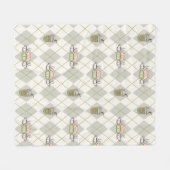 友だち™ |中央パークパタアーガイルーン フリースブランケット (正面(横))