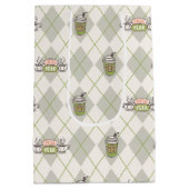 友だち™ |中央パークパタアーガイルーン ミディアムペーパーバッグ (裏面)