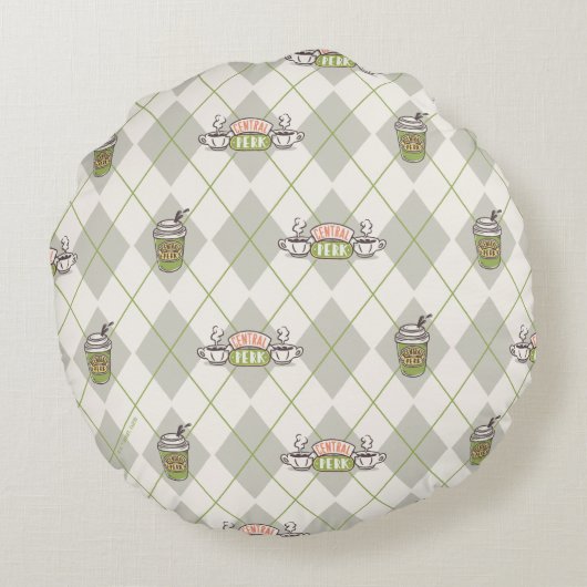 友だち™ |中央パークパタアーガイルーン ラウンドクッション (裏面)