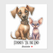 友だち – 動物 シール (シート)