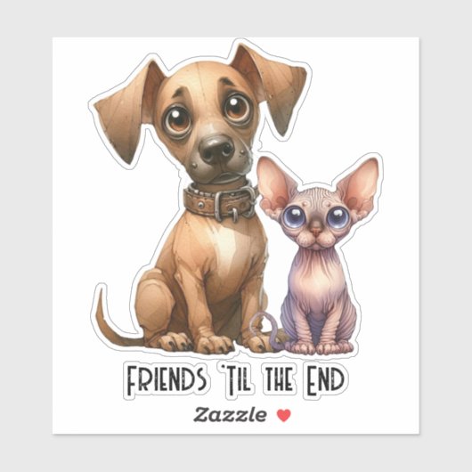 友だち – 動物 シール (シート)