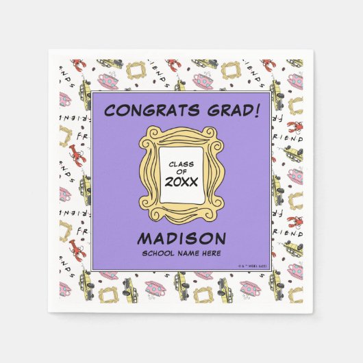 友だち™ |卒業式の方 スタンダードカクテルナプキン (正面)