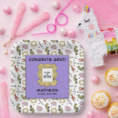 友だち™ |卒業式の方 ペーパープレート (パーティー)