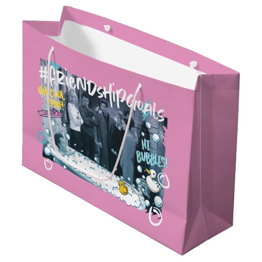 友だち™ |友情ゴール ラージペーパーバッグ (正面アングル)