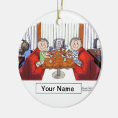 友だち – 女性と女性 セラミックオーナメント (左)