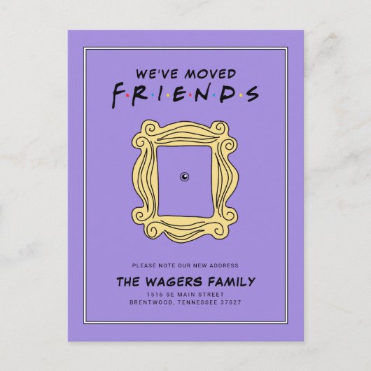 友だち™ |引っ越しました ポストカード (正面)