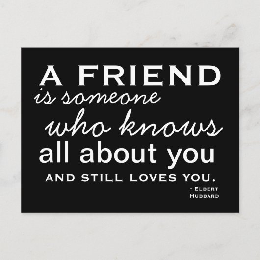 友だち – 感動的はがき ポストカード (正面)