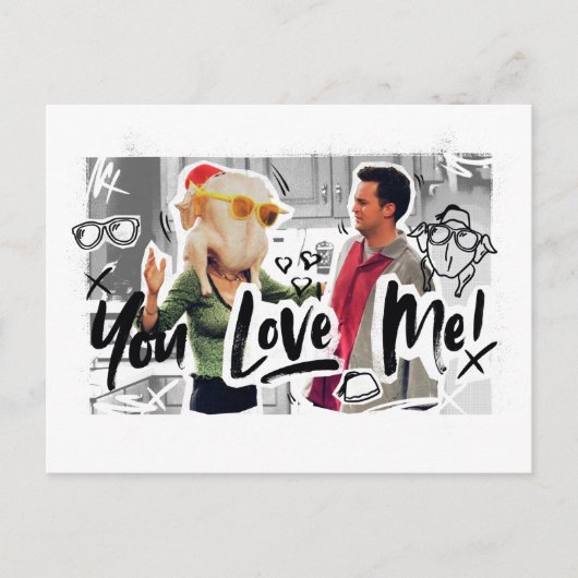 友だち™ |感謝祭トルコ首長モニカ インビテーションポストカード (正面)