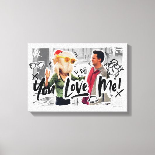 友だち™ |感謝祭トルコ首長モニカ キャンバスプリント (正面)