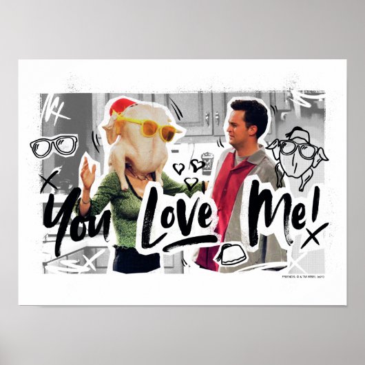 友だち™ |感謝祭トルコ首長モニカ ポスター (正面)