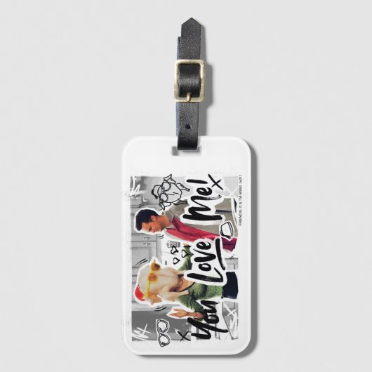 友だち™ |感謝祭トルコ首長モニカ ラゲッジタグ (正面縦)