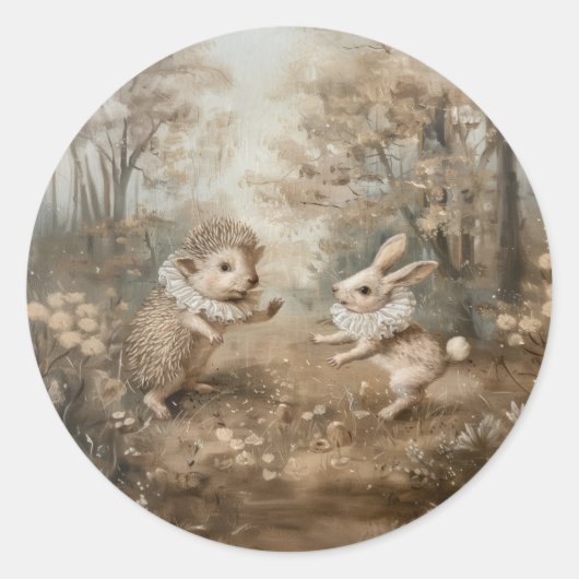 友だち – 文房具用の丸いシール ラウンドシール (正面)