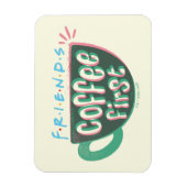 友だち™ |最初のコーヒー マグネット (縦)
