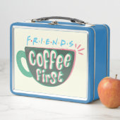 友だち™ |最初のコーヒー メタルランチボックス (インサイチュ)