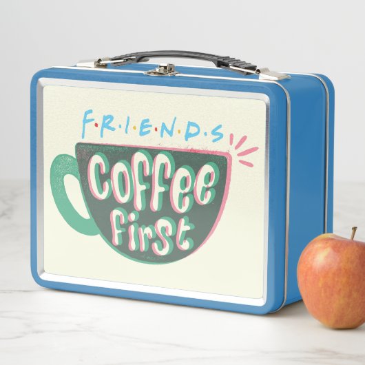 友だち™ |最初のコーヒー メタルランチボックス (インサイチュ)