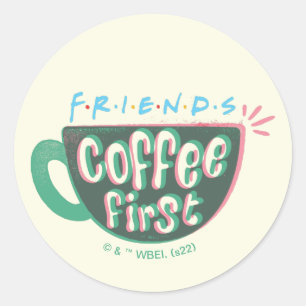 友だち™  最初のコーヒー ラウンドシール