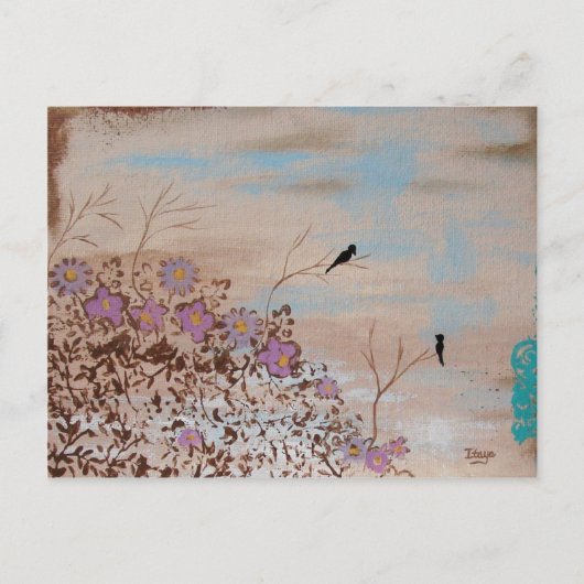 友だち – 枝に鳥 ポストカード (正面)