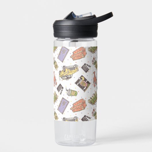 友だち™ |水玉模様アイコンのパターン ウォーターボトル (左面)