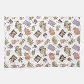 友だち™ |水玉模様アイコンのパターン キッチンタオル (横)