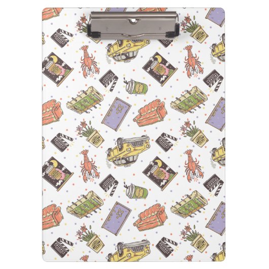 友だち™ |水玉模様アイコンのパターン クリップボード (正面)