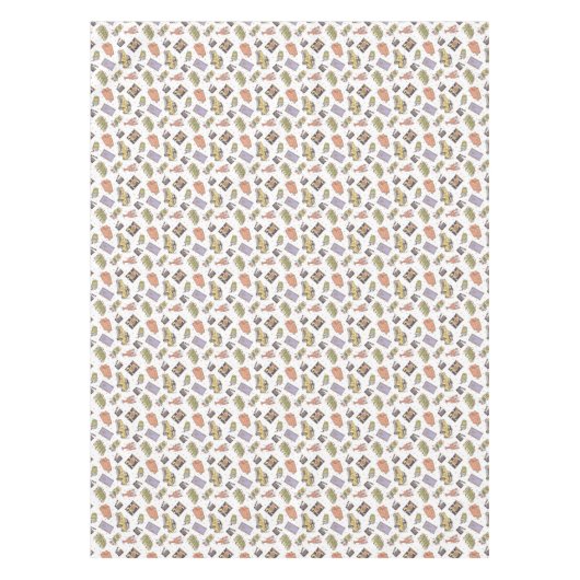 友だち™ |水玉模様アイコンのパターン テーブルクロス (正面)