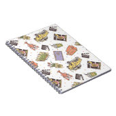 友だち™ |水玉模様アイコンのパターン ノートブック (右側)